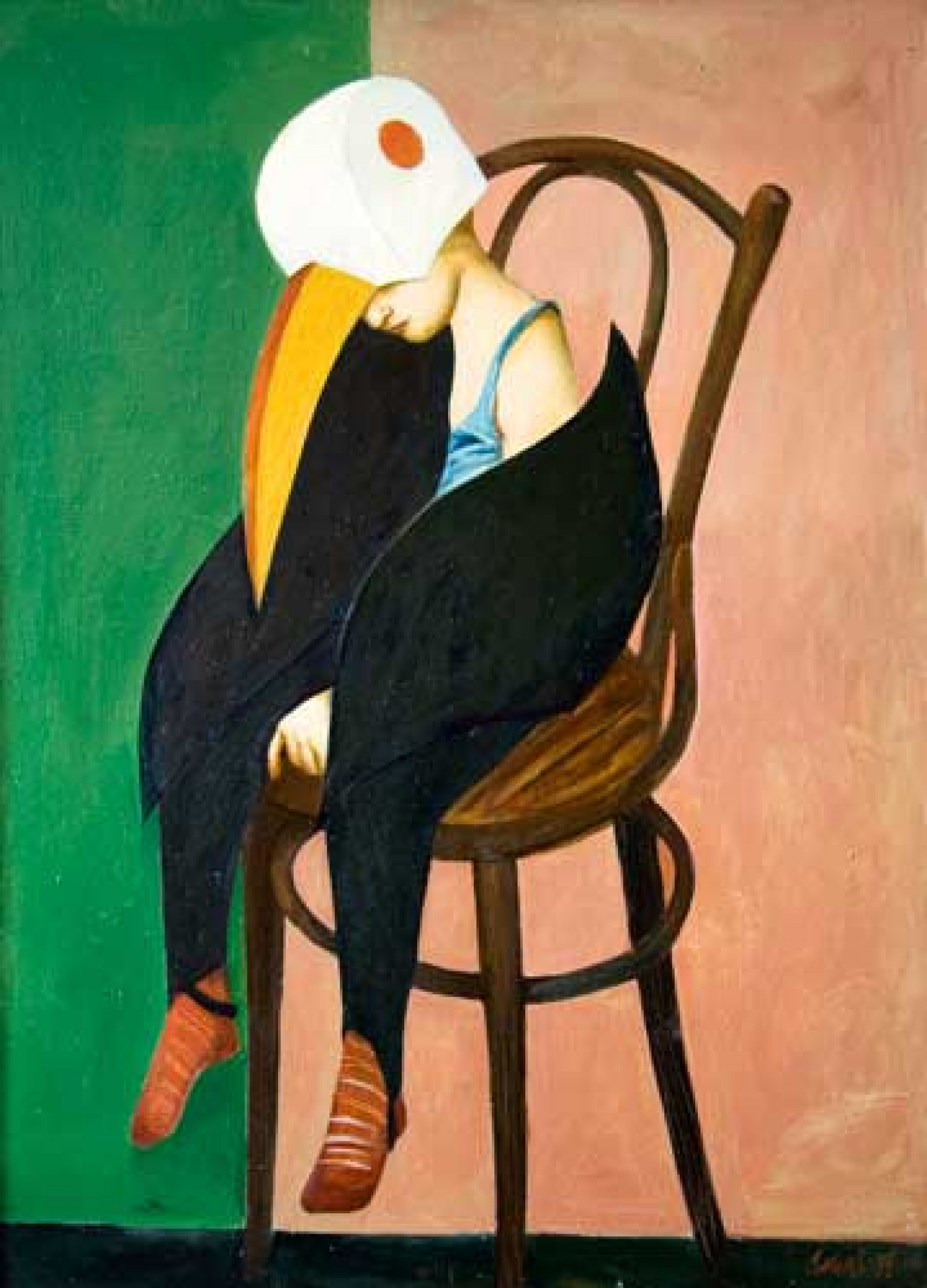 С.Н. Соколов. Спящая Женя. 1999. Х., м.., 105х77.