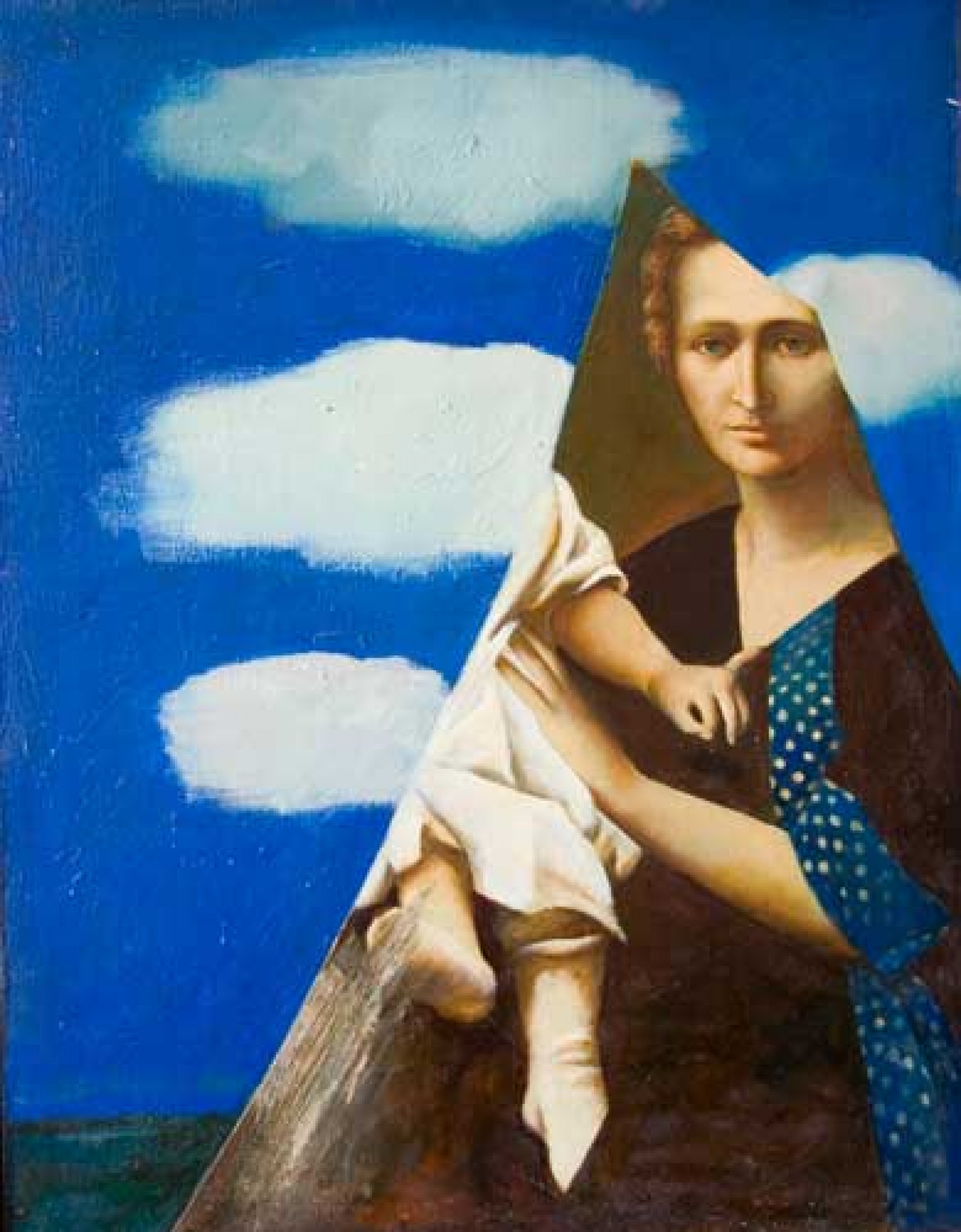С.Н.Соколов. Осколок зеркала.  1993.  Х., м. 90х70.