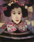 А.Л.Аранышев. Девочка с бантом. 2007 г. 50х40 см. Холст, масло.