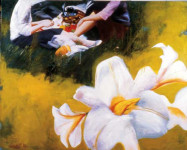С.Н. Соколов. Завтрак с носорогом. 2007 г. Х., м. 130х150.