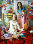 С.Н.Соколов. Две сестры. Х.м, акрил. 130х100. 2007 г.