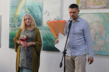 Вернисаж юбилейной выставки Натальи Молодцовой