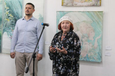 Вернисаж юбилейной выставки Натальи Молодцовой