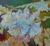 О.Г.Рожков. Гладиолусы. 2005 г. 95Х80.
