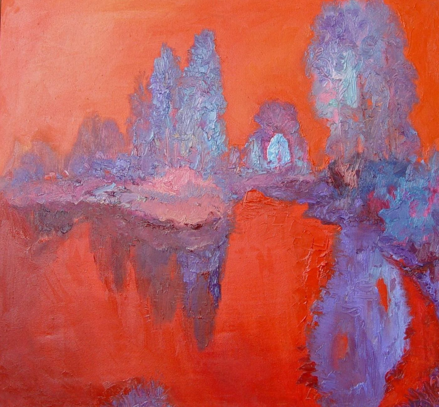 О.Г.Рожков. Осеннее утро. 2006 г. 70Х85.