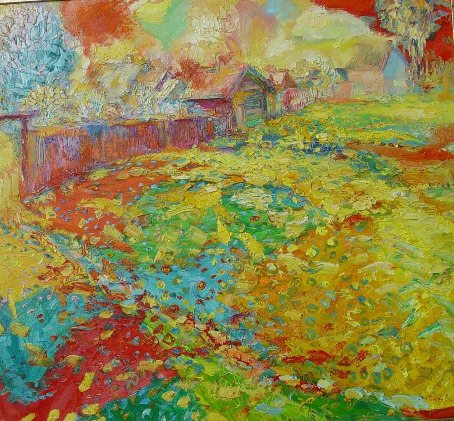 О.Г.Рожков. Одуванчики цветут. 2006 г. 75Х90.
