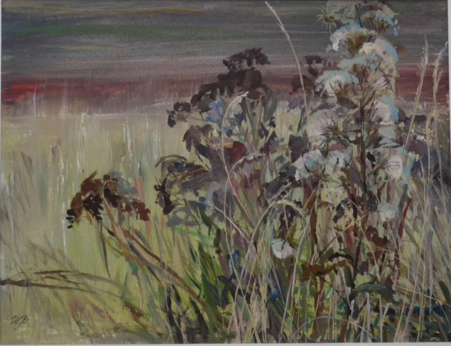 И.Н.Флоринская. Дымчатая осень. 2010 г. 35х47. б. акв. темп.