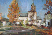 В.А. Назаренко. Осень в Борисоглебе. 2005. Х., м. 30х50.