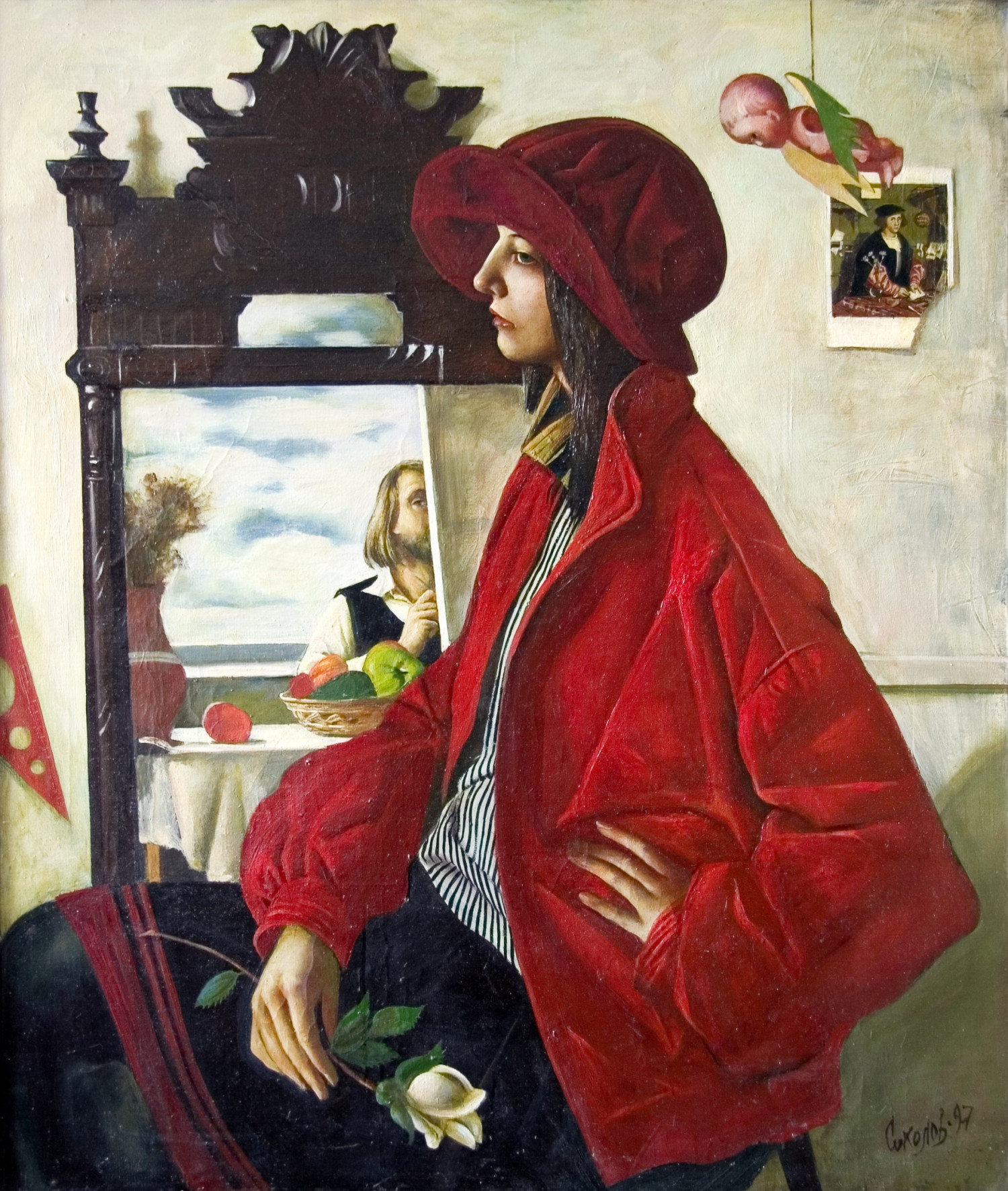 С.Н. Соколов. Художник и модель. 1997. Х., м.