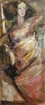 А.Л.Аранышев. Женский портрет. 2015 г. 140х70 см. Холст, масло.